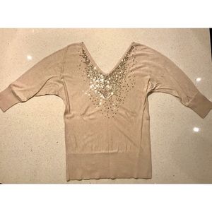 WHBM Sequin Sweater Size M
